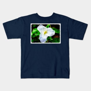 White Trillium 3 Kids T-Shirt